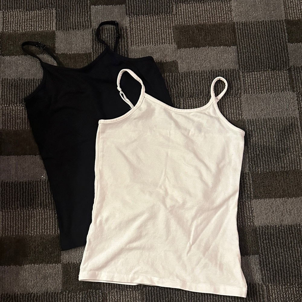 Place girls  Black and White Camisoles m 7/8